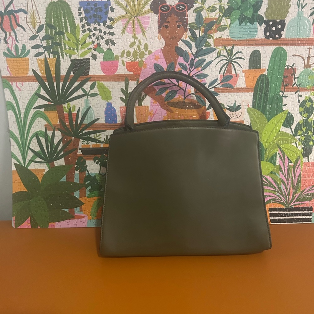 A New Day Elegant Olive Green Handbag